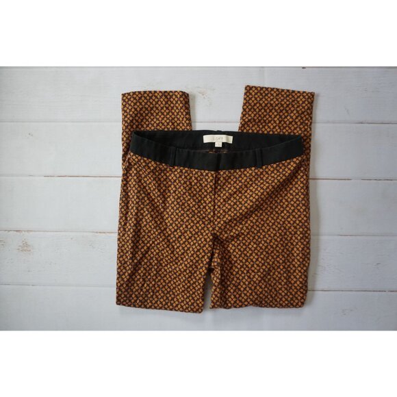 LOFT Zoe Dress Print Ankle Pants– Size 6 - Picture 2 of 8